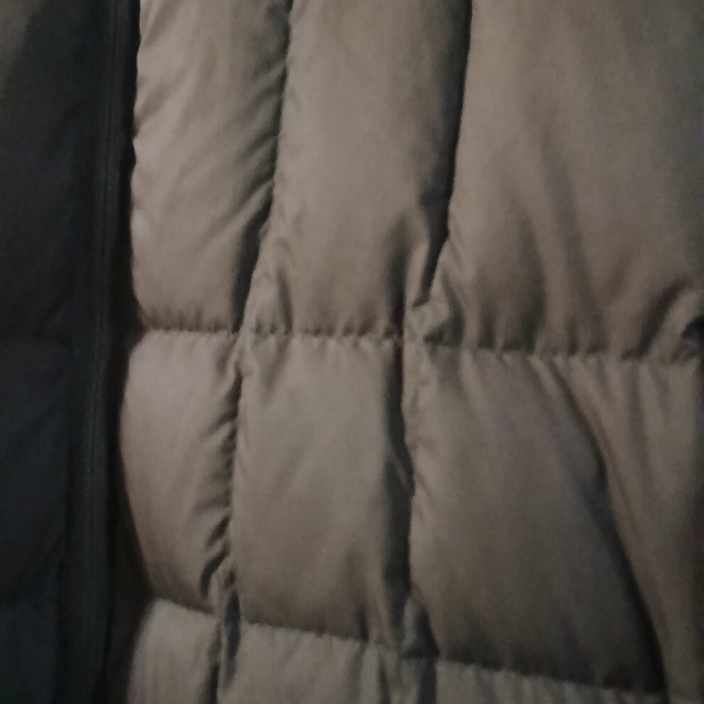 Lands' End Women's Dark Brown Quilted Puffer Down Jacket Size Large - Picture 2 of 9